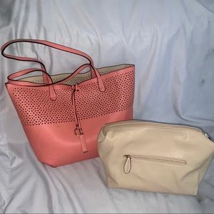 Reversible KELLY & KATIE Tote w/ Pouch